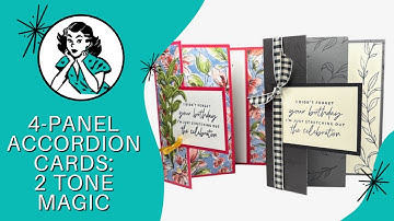 🔴 Create Stunning 4 Panel Accordion Fold Birthday Cards In Minutes