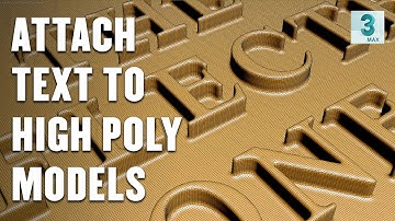 Easy way to attach 3d text on high poly models in 3dsmax and Zbrush | No Boolean | Minute Tips!