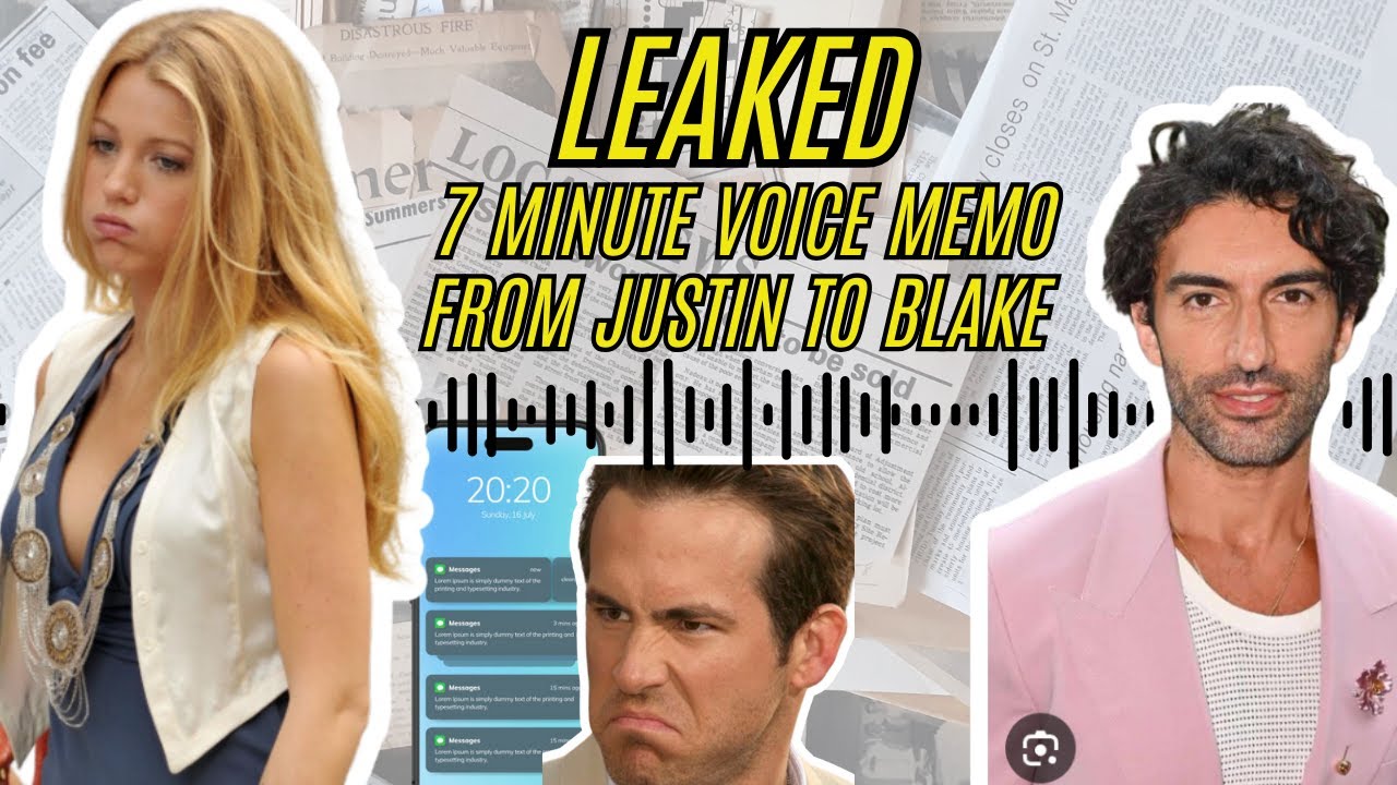 Justin Baldoni’s Voice Message Apology to Blake Lively FULL 7 Minute