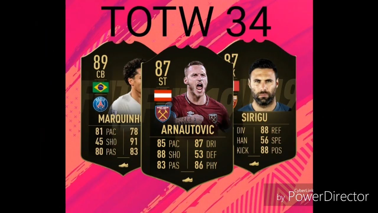 TEAM OF THE WEEK 34 PREDICTION