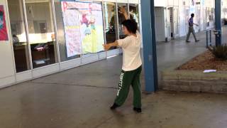 Wu Style Tai Chi 108 movements form (ending - back view) 吳式太極拳108式（收勢－後面）