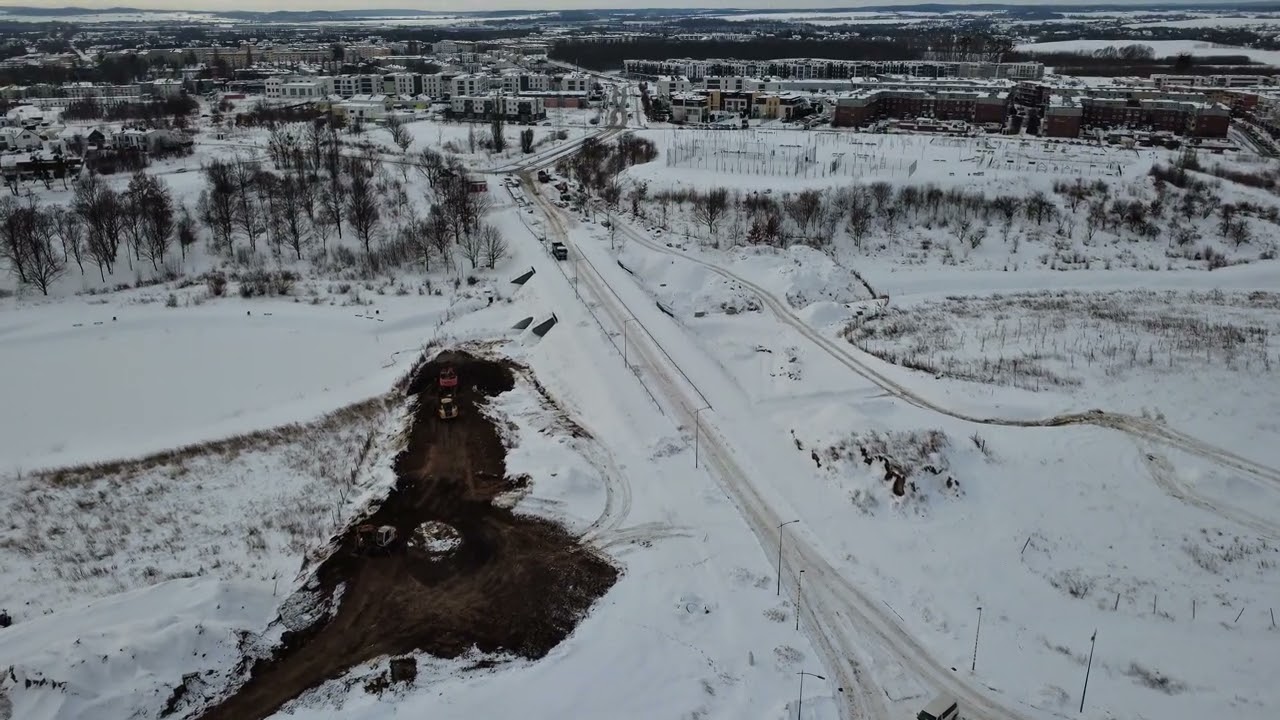 Budowa drogi Strzeleckiego w Pruszczu Gdańskim 20.02.2026