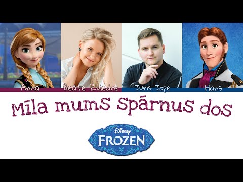 Love Is An Open Door [Latvian] (From "Frozen") (Color Coded Lyrics) - Beāte Zviedre, Juris Jope