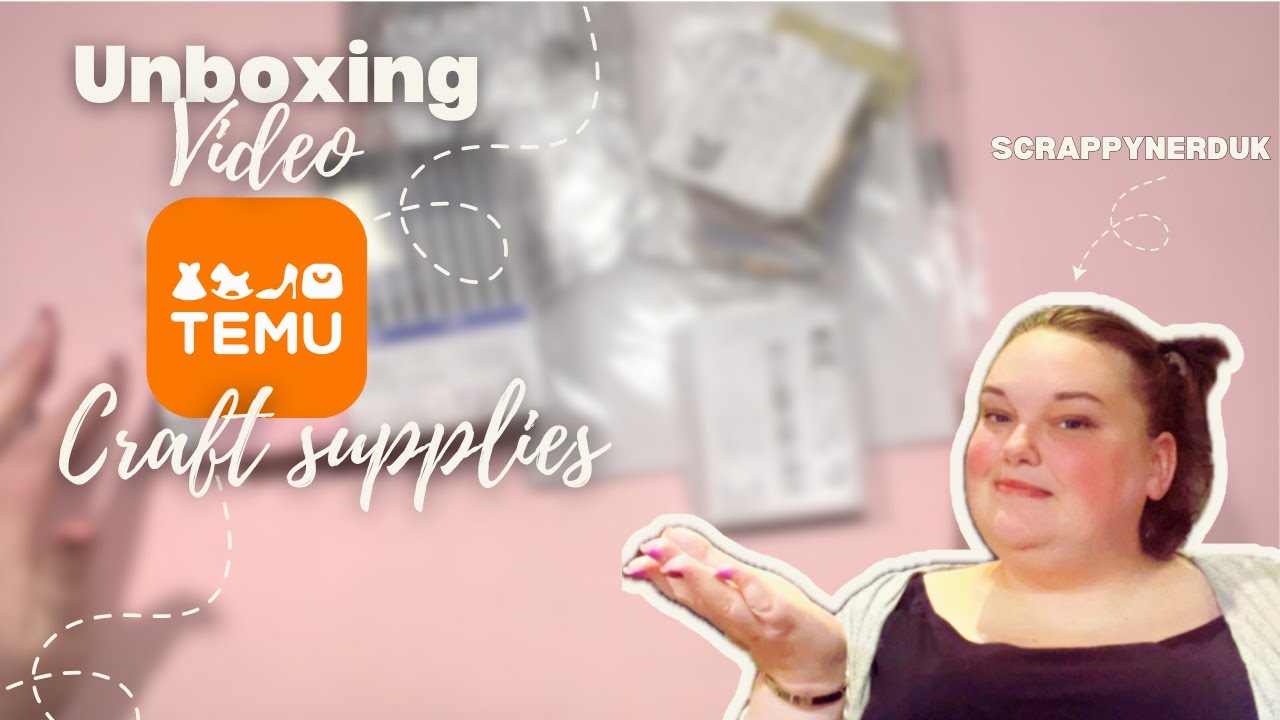 What amazing CRAFT ITEMS did I find at TEMU? | Temu Haul | ScrappyNerdUK