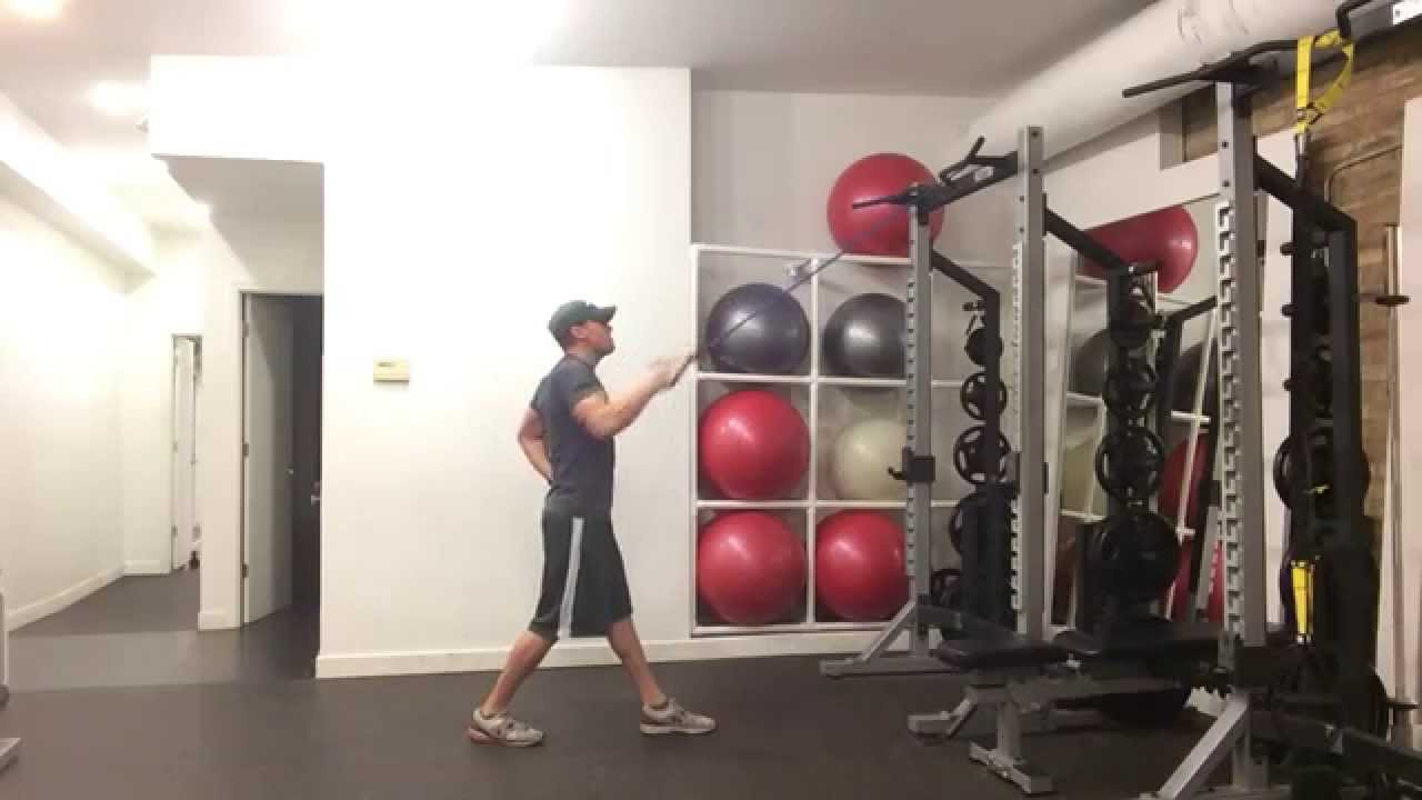 Resistance Band Standing One Arm Row With Rotation (High) Online