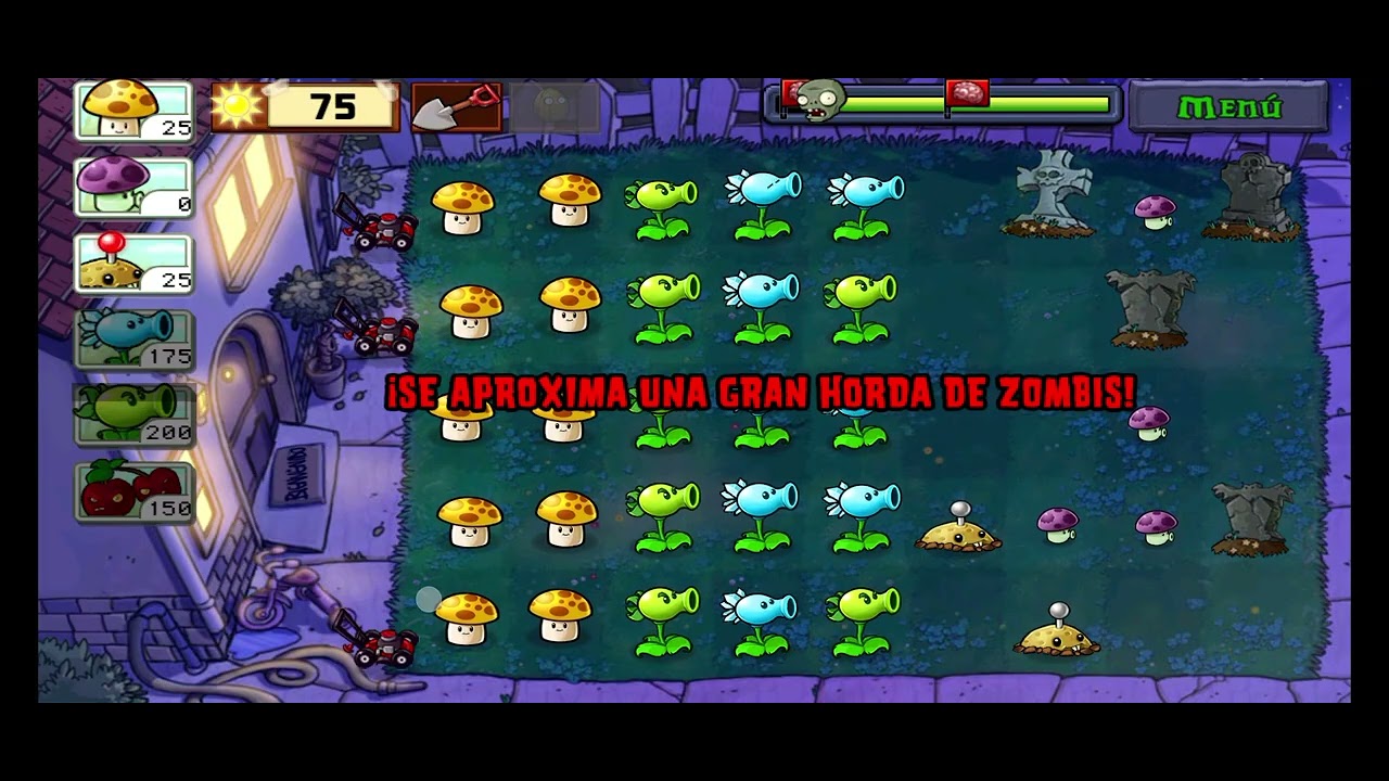 Plantas vs zombies noches 