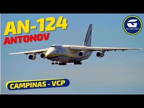 Avião Antonov AN-124 é registrado em Campinas Viracopos (VCP)