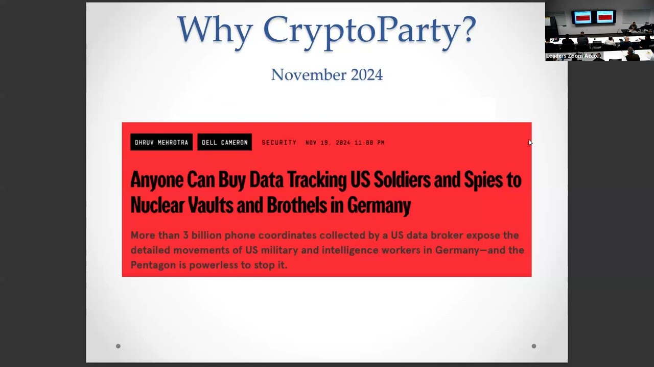 2025.01 - CryptoParty - Josh Sokol, James Wickett, Rafal Los, Mark Spears