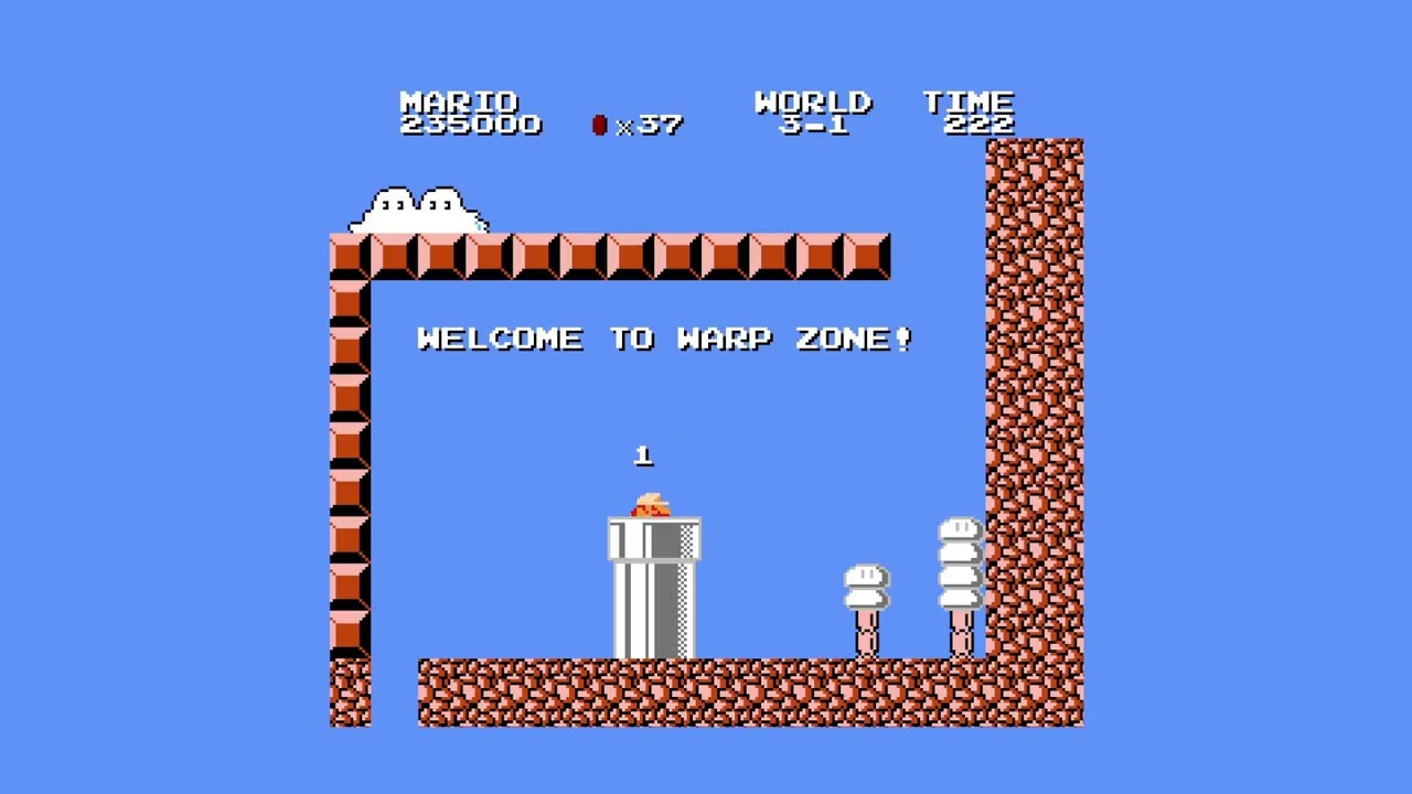 Super Mario Bros.2:The Lost Levels (NES) 3-1 ALL SECRETS, ITEMS