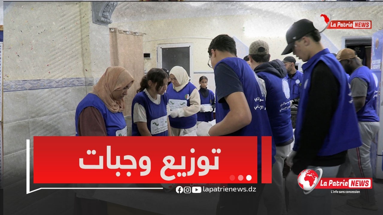 عين الدفلى .توزيع وجبات ساخنة محمولة إلى مرافقي المرضى وعابري السبيل والمهندسي  النضافة