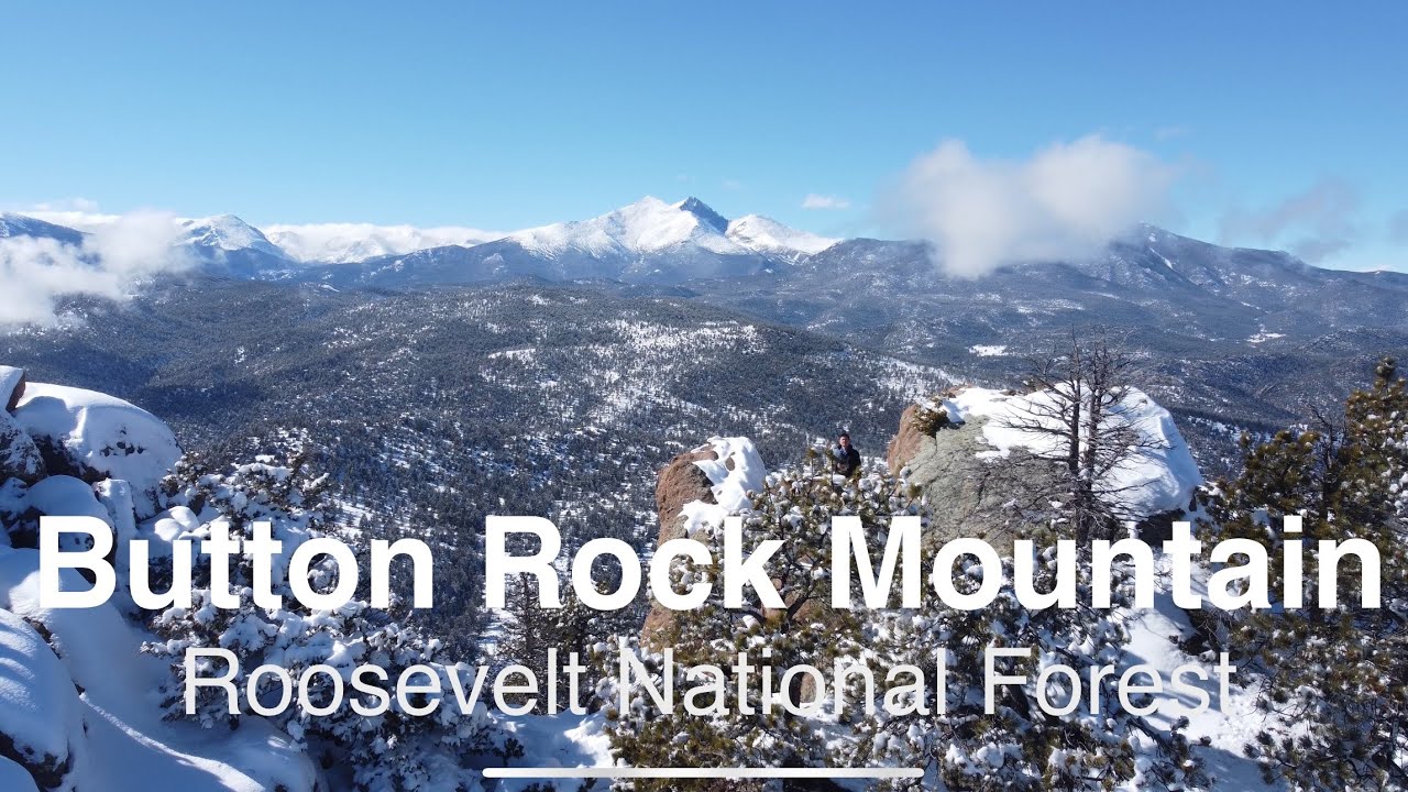 Button Rock Mountain Winter Hike, Roosevelt National Forest, Colorado ...