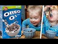 British 2 Year-Old Tries OREO CEREAL for the First Time!!