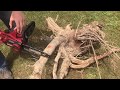 MAKE a table out of a tree stump MAKE a table out of a tree stump