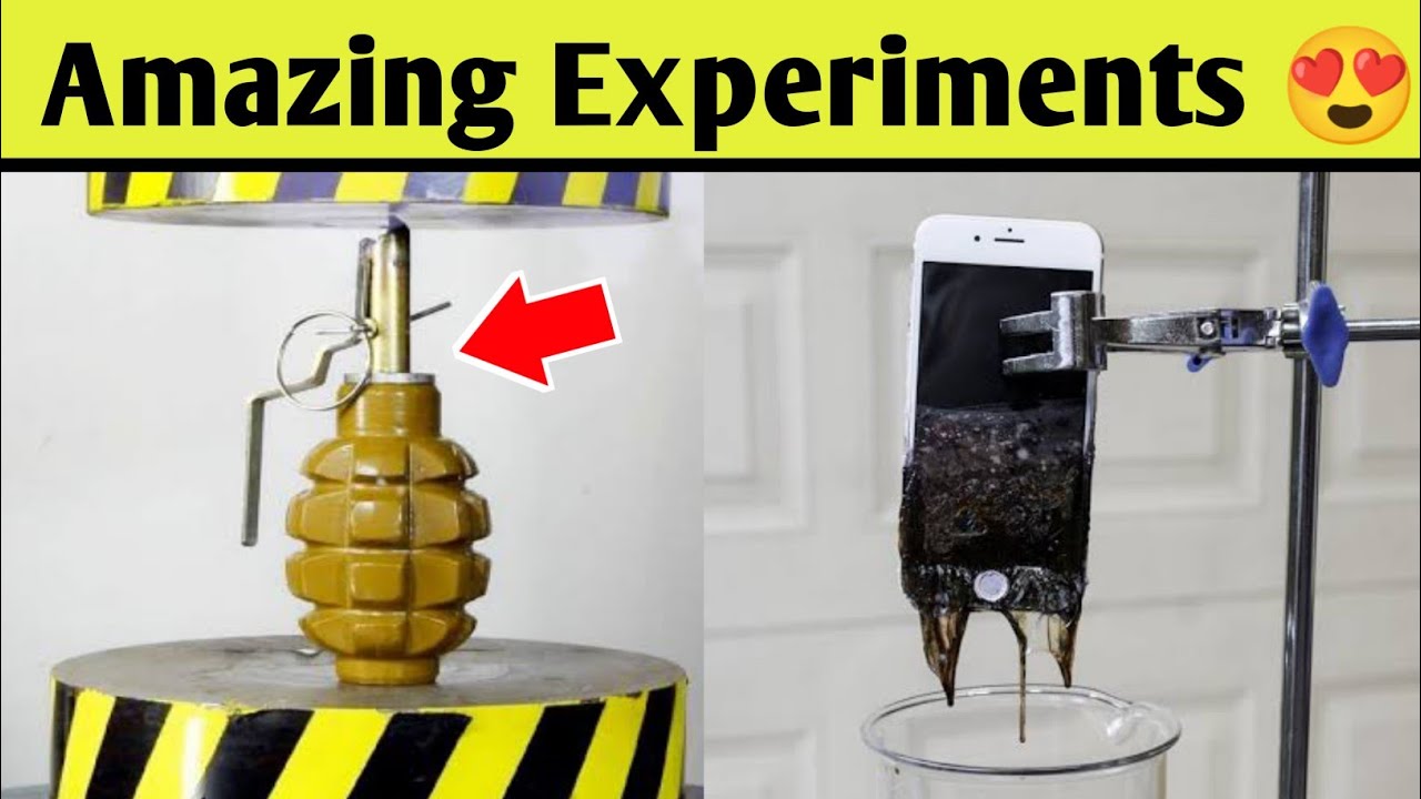 Hydraulic Press Vs Grenade most amazing experiments on Youtube In