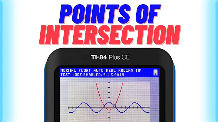 How to Find Points of Intersection on TI-84 Plus