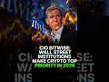 CIO BITWISE:WALL STREET INSTITUTIONS MAKE CRYPTO A PRIORITY MAIN IN 2026