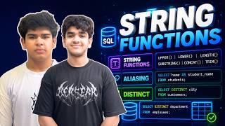 Python String Functions, Aliasing & Distinct | Complete Beginner Tutorial