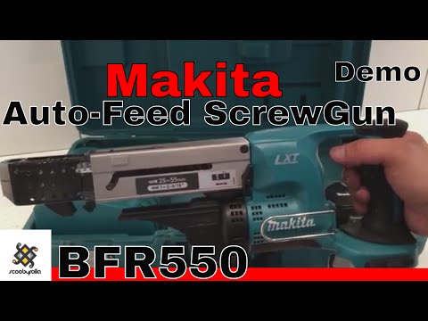 Makita 18V Cordless Auto-Feed Screwdriver BFR550 & Demo