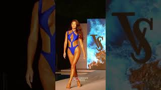 Jenn walks Miami swim week