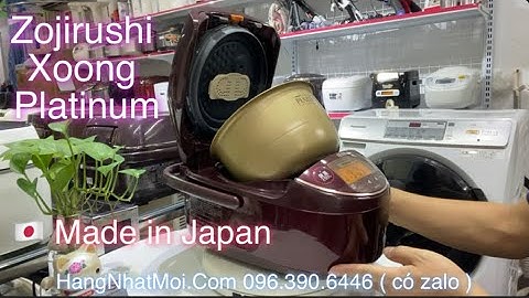 Nồi Cơm Cao Tần Áp Suất IH Zojirushi NP-ZV100PK ruột Xoong Platinum siêu bền, Made in Japan, 2017