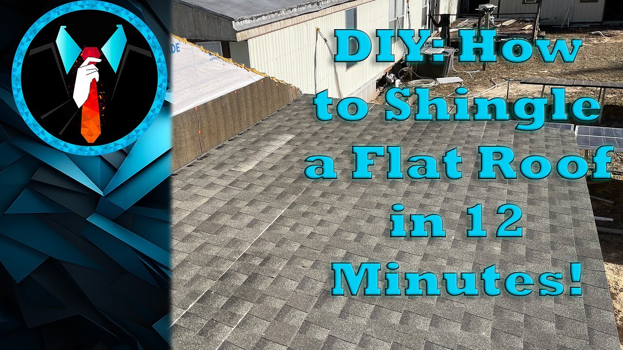 DIY: How to Shingle a Flat Roof in 12 Minutes! - YouTube