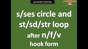 Circle and loops to final hooks in shorthand by Chalkie Plank