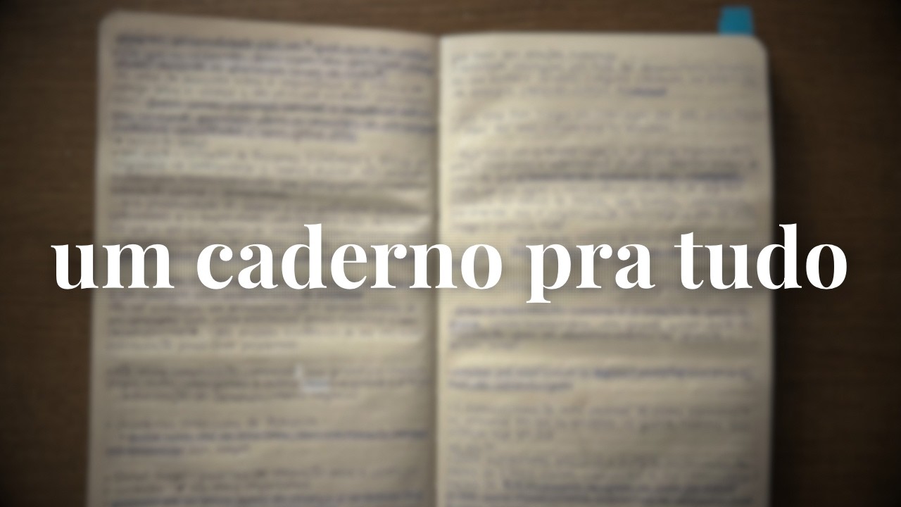 guia de como usar um caderno para várias matérias sem ser desorganizada