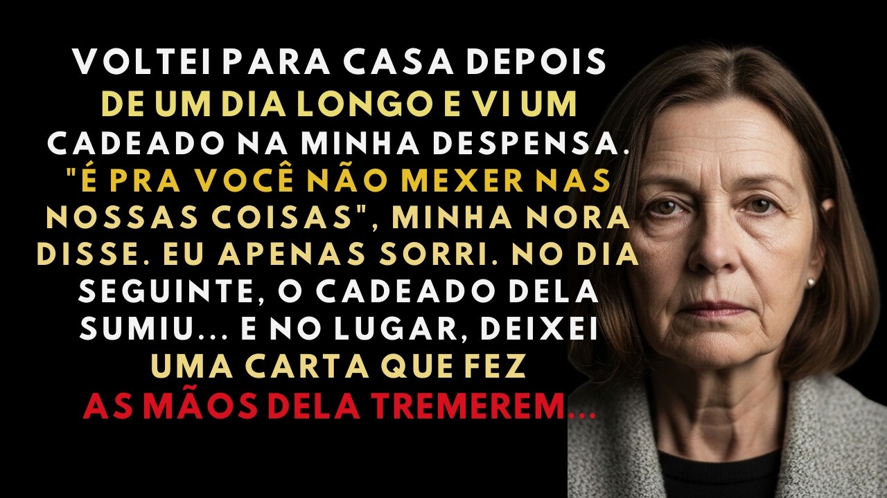 A HISTÓRIA REAL DESTA AVÓ👵Minha Nora Trancou a Despensa, Eu Tirei o Cadeado e Deixei Um Recado