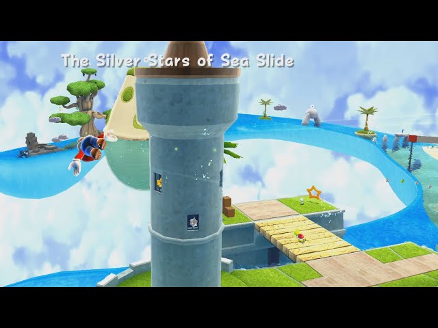 The Silver Stars of Sea Slide - Super Mario Wiki, the Mario encyclopedia