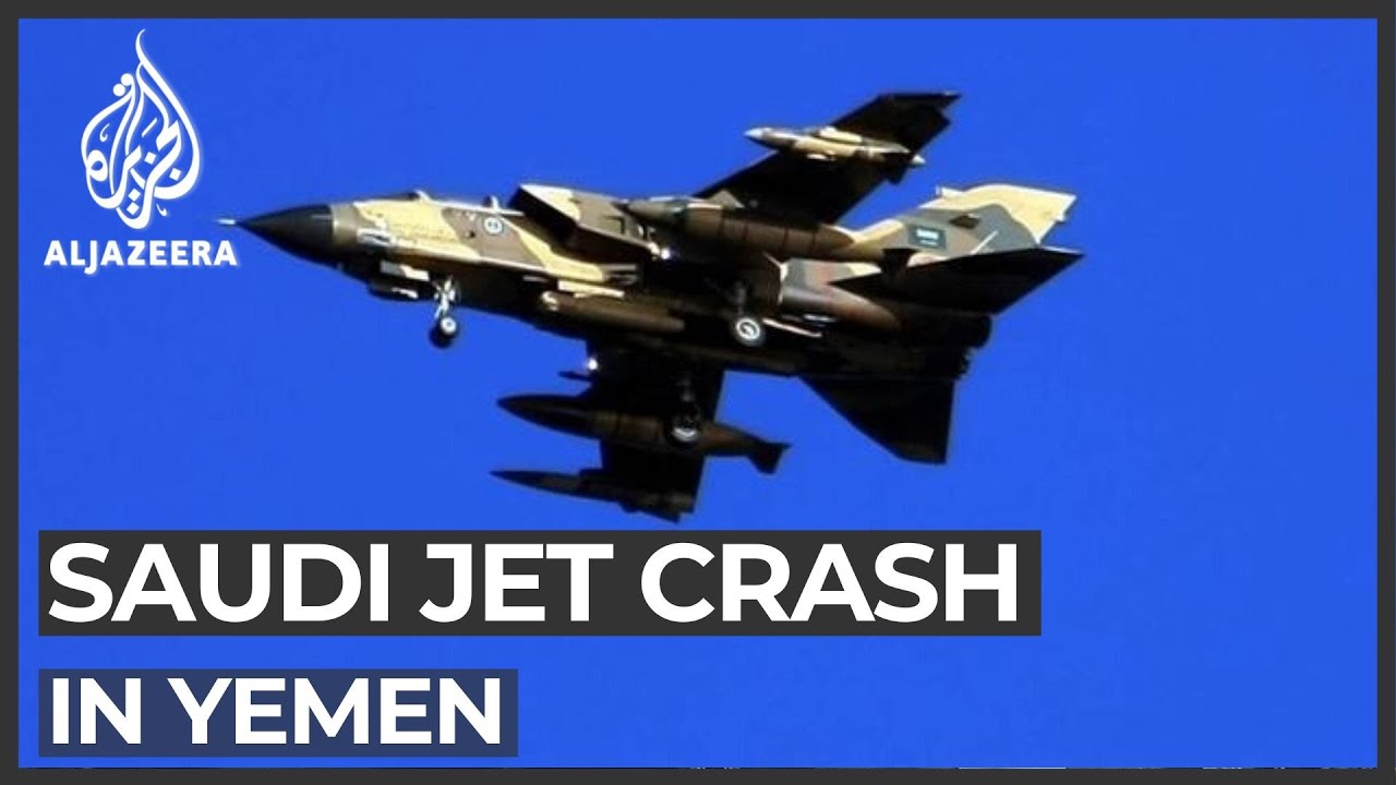 ⁣Saudi fighter jet crashes in northern Yemen's al-Jawf province