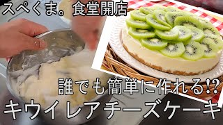 【キウイレアチーズケーキ】本当に誰でもできるの!?魂と涙のお料理キッチン!!!!!