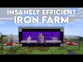 Minecraft Easy IRON FARM Extremely Efficient 1.18!  1700 Iron Per Hour Tutorial