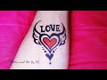 Beautiful Love Tattoo || easy love Tattoo