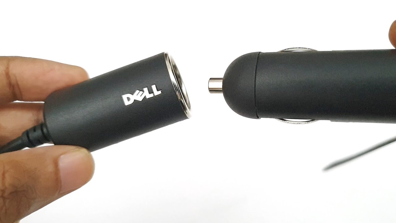 Genuine Dell Car Charger - Laptop (Max 90 Watts) - YouTube