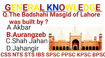 General Knowledge Test /For PSPC  SPSC BPSC KPKPSC  CSS Solved Past Paper 2022 Exam Get EducationPor