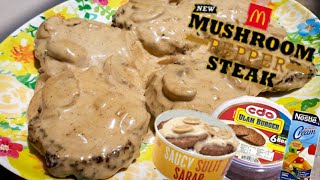 Mushroom Pepper Steak Ala. McDonald's Recipe l Budget Meals