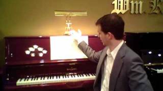 Demo of Lamps for Upright Pianos - House of Troy