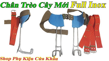 Bộ Chân Trèo Cây Mẫu Mới Full Inox Trèo Cây Siêu Dễ Dàng Và An Toàn