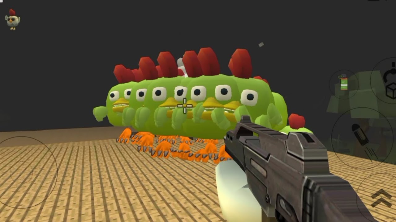 Chicken gun zombie run Full HD 1080p