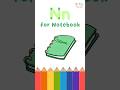 How to Draw a Notebook📒| Easy Drawing for Kids | N is for Notebook