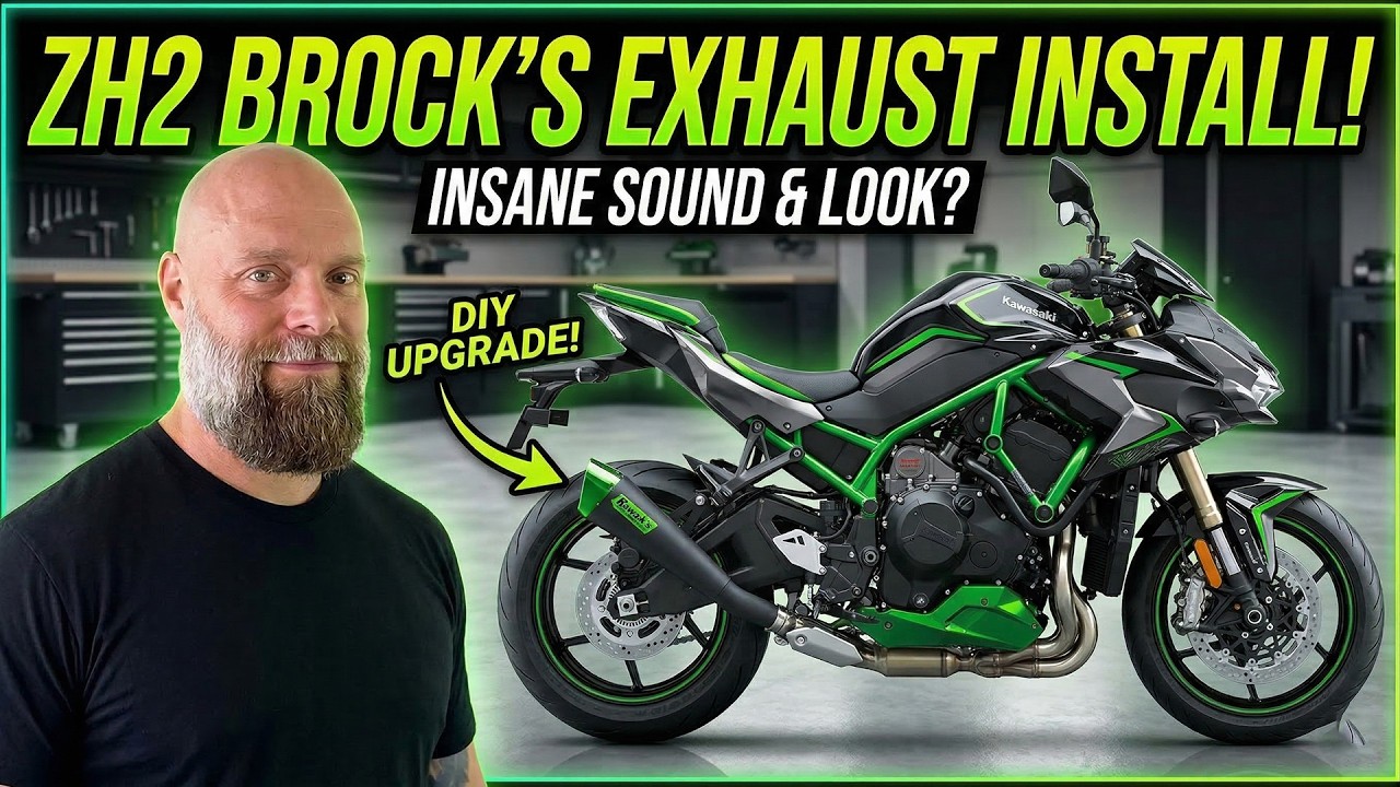 Brocks Performance Exhaust Kawasaki ZH2 Installation and Review