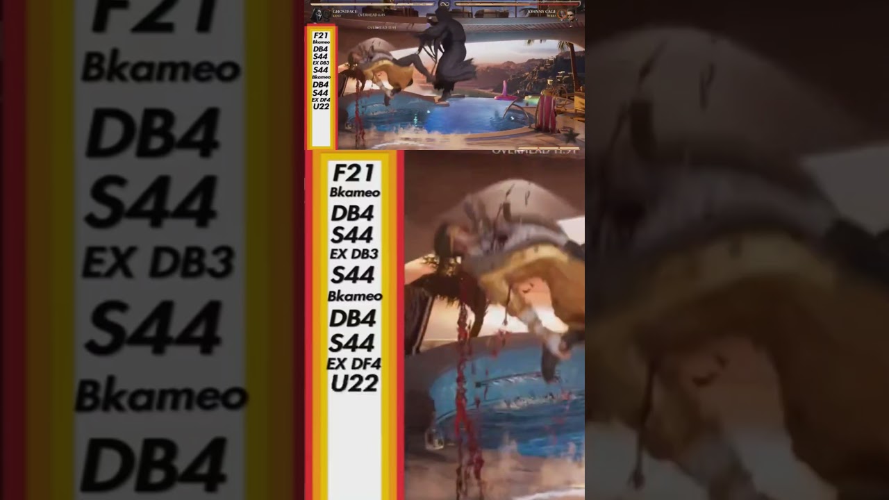 43% Ghostface/Kano combo with inputs 