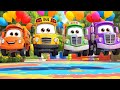 Wheels On The Bus Go Round And Round, Nursery Rhymes and Vehicle Songs for Kids