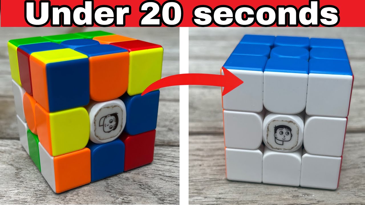 Easiest way to solve a 3x3 Rubik’s cube in under 20 seconds - YouTube