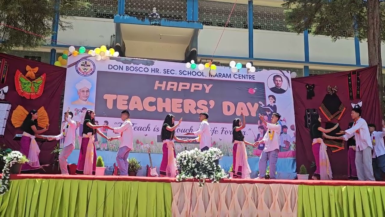 Manipuri DANCE  12 COM B TEACHERS DAY DBHSS MARAM 