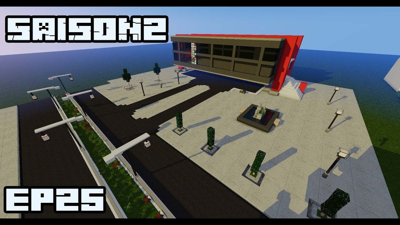 Ville Minecraft S2 |La place publique| #25 - YouTube