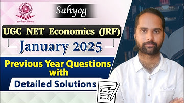 UGC NET Economics (JRF) – January 2025 | Previous Year Questions with Detailed Solutions Part #1