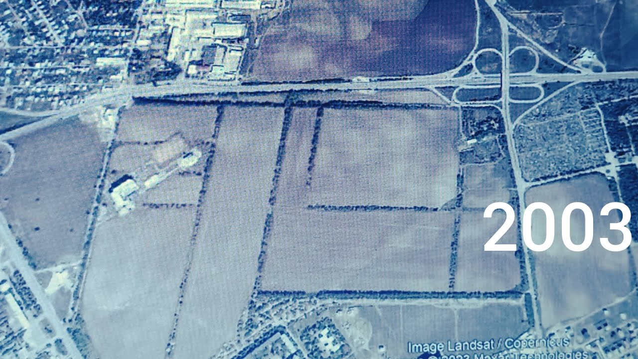 Исторические снимки в Google earth нового микрорайона Крымская Роза г ...