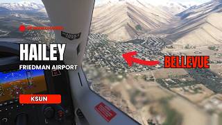 Landing in Hailey Sun Valley Idaho | Friedman Memorial Airport (KSUN) #hailey #sunvalley #idaho