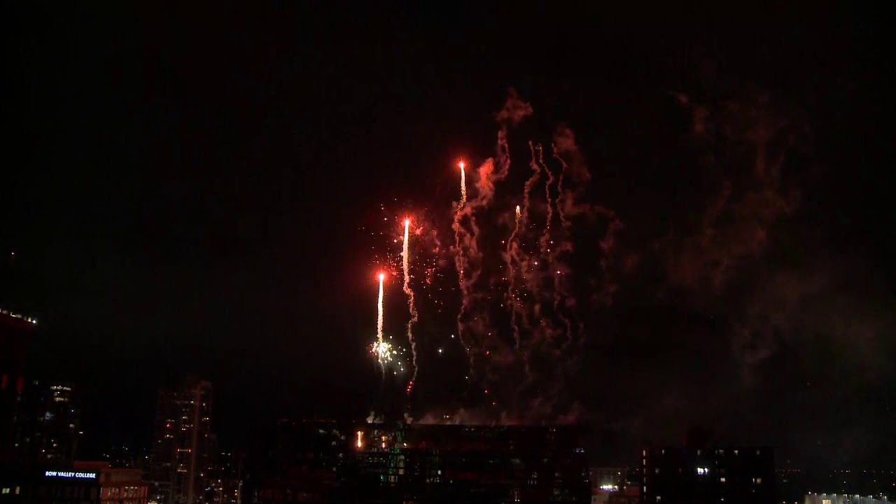 Canada Day 2022 fireworks in Calgary